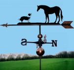 Border Collie & Horse Weathervane - Handmade  - Very High Quality